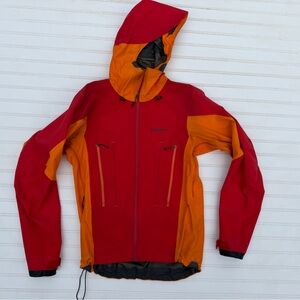 Patagonia SUPER ALPINE Jacket GoreTex Pro Hard Shell - Men’s Small - Red Orange